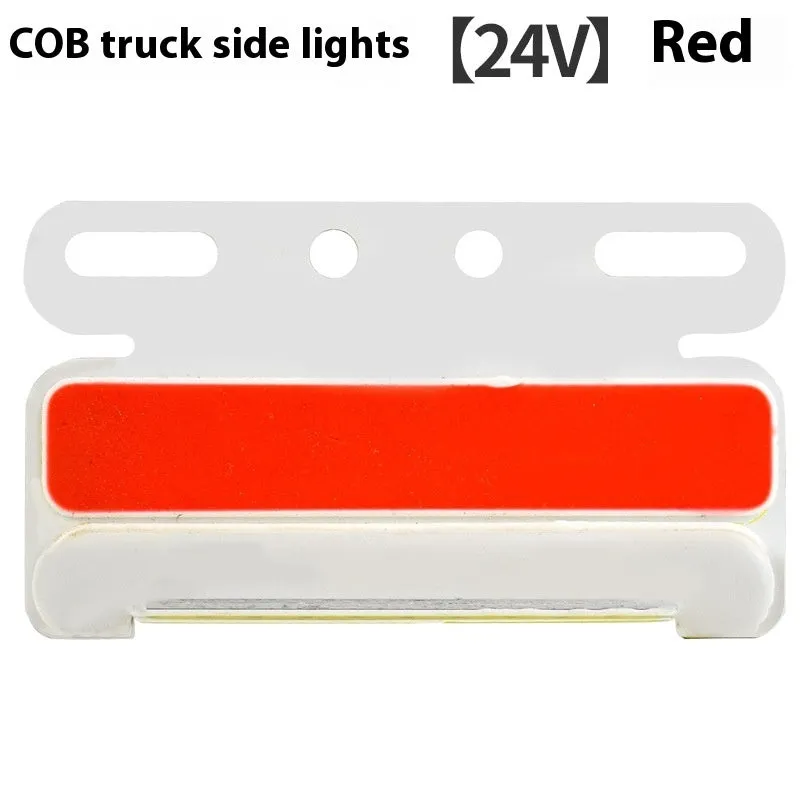 12V and 24V COB LED truck side marker light with grounded tyre light in aluminium alloy housing