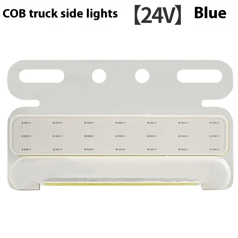 12V and 24V COB LED truck side marker light with grounded tyre light in aluminium alloy housing