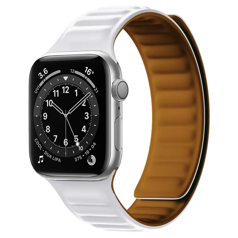 Silicone magnetic watch strap for 38/40mm and 42/44mm lugs in multiple colours