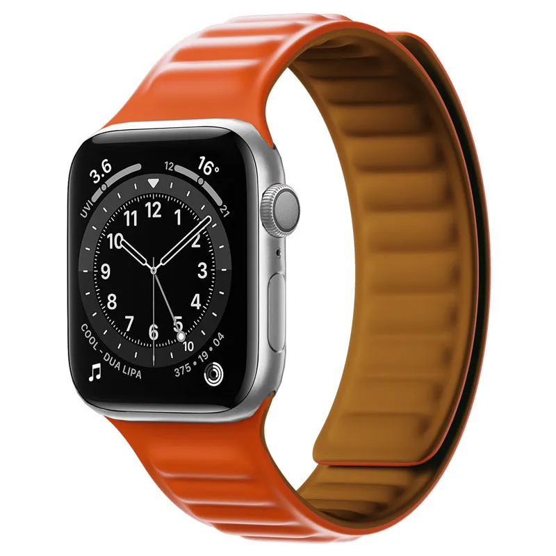 Silicone magnetic watch strap for 38/40mm and 42/44mm lugs in multiple colours