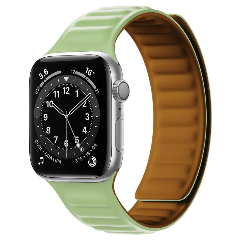 Silicone magnetic watch strap for 38/40mm and 42/44mm lugs in multiple colours