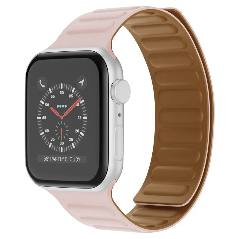 Silicone magnetic watch strap for 38/40mm and 42/44mm lugs in multiple colours
