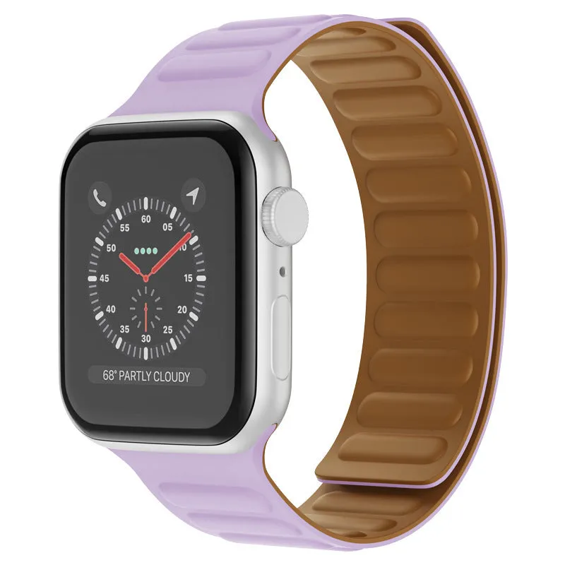 Silicone magnetic watch strap for 38/40mm and 42/44mm lugs in multiple colours