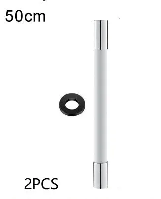 Black faucet extension extender with 360° rotation, stainless steel, 30 cm length, for bathroom basin
