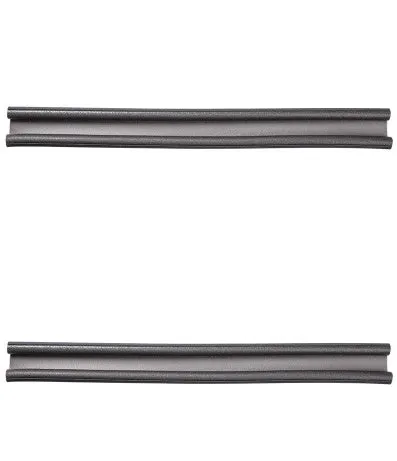 Flexible door bottom sealing strip, 21x15x6.5 cm, white, for noise reduction and draft blocking on interior doors