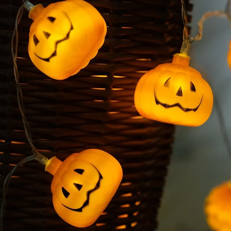 Halloween decoration LED string lights 1.5m 10 lights battery operated flexible wire