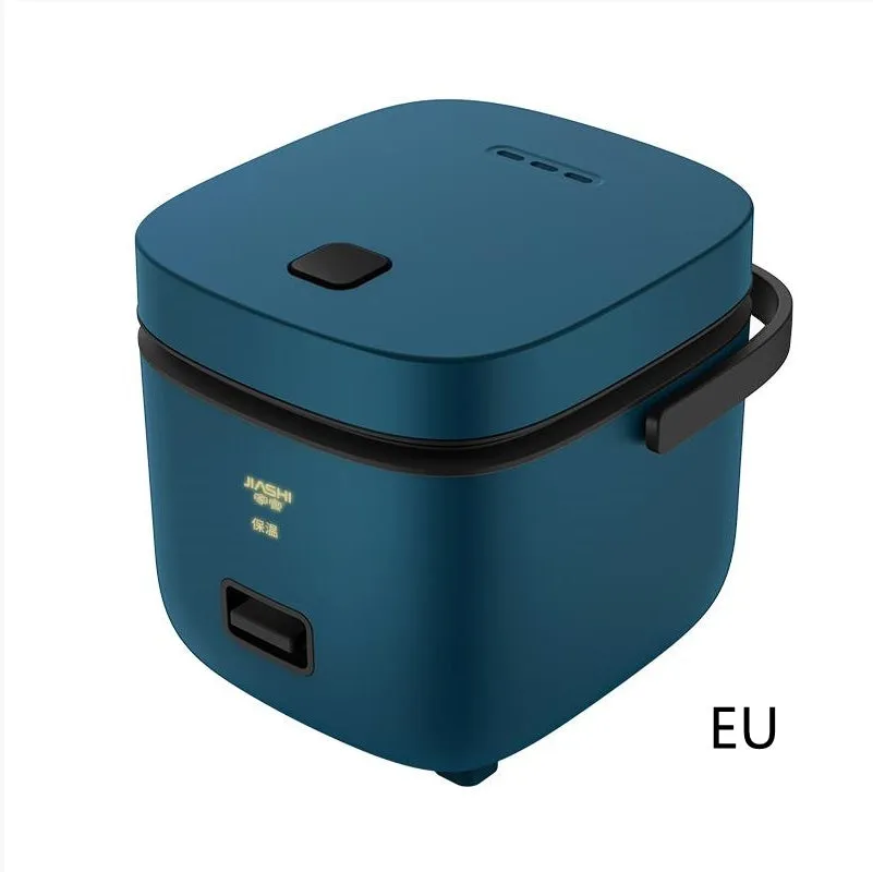 Mini rice cooker 1-2 litre 200W compact mechanical kitchen appliance in brown