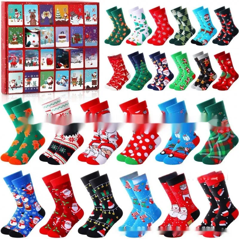 Christmas socks blind box resin craft decoration with Christmas stocking design
