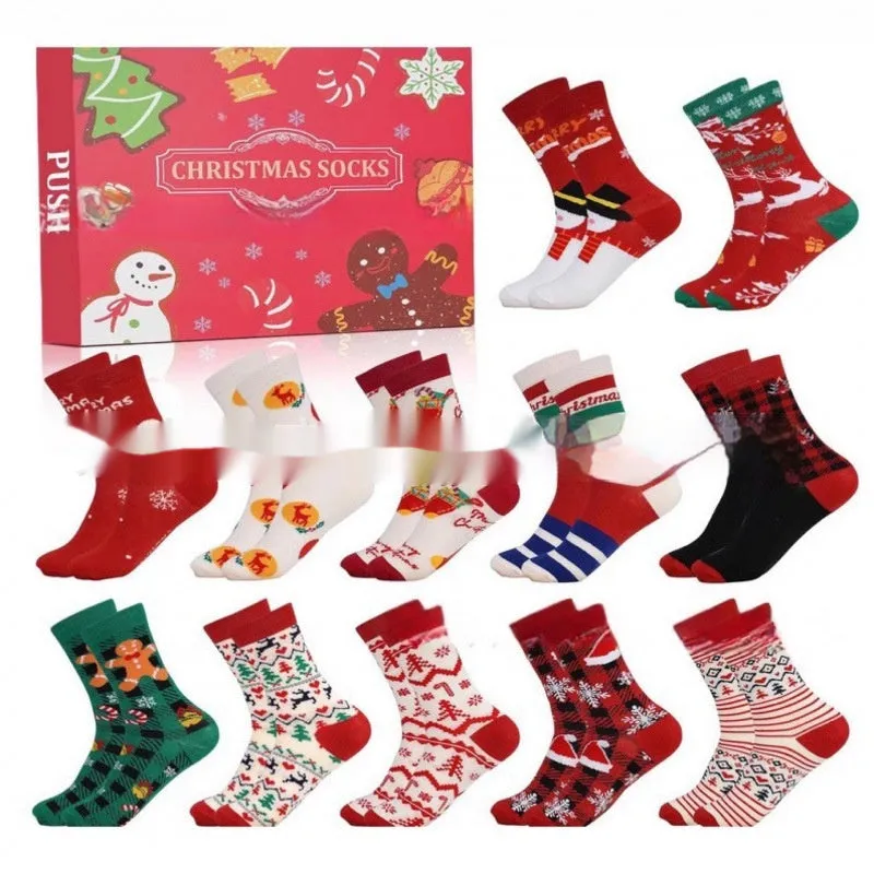 Christmas socks blind box resin craft decoration with Christmas stocking design