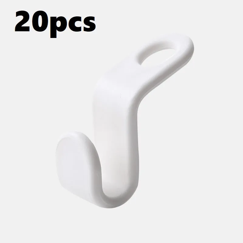 Plastic closet stack hanger hook 6-pack PP material 6x2cm for wardrobe organisation