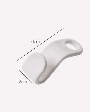 Plastic closet stack hanger hook 6-pack PP material 6x2cm for wardrobe organisation