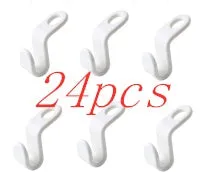 Plastic closet stack hanger hook 6-pack PP material 6x2cm for wardrobe organisation