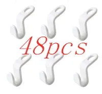Plastic closet stack hanger hook 6-pack PP material 6x2cm for wardrobe organisation
