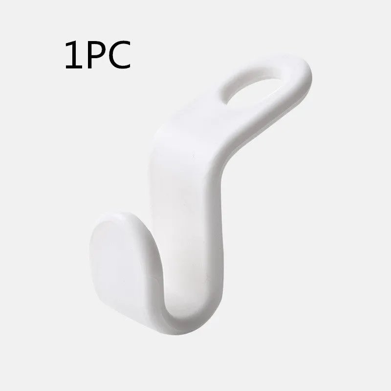 Plastic closet stack hanger hook 6-pack PP material 6x2cm for wardrobe organisation