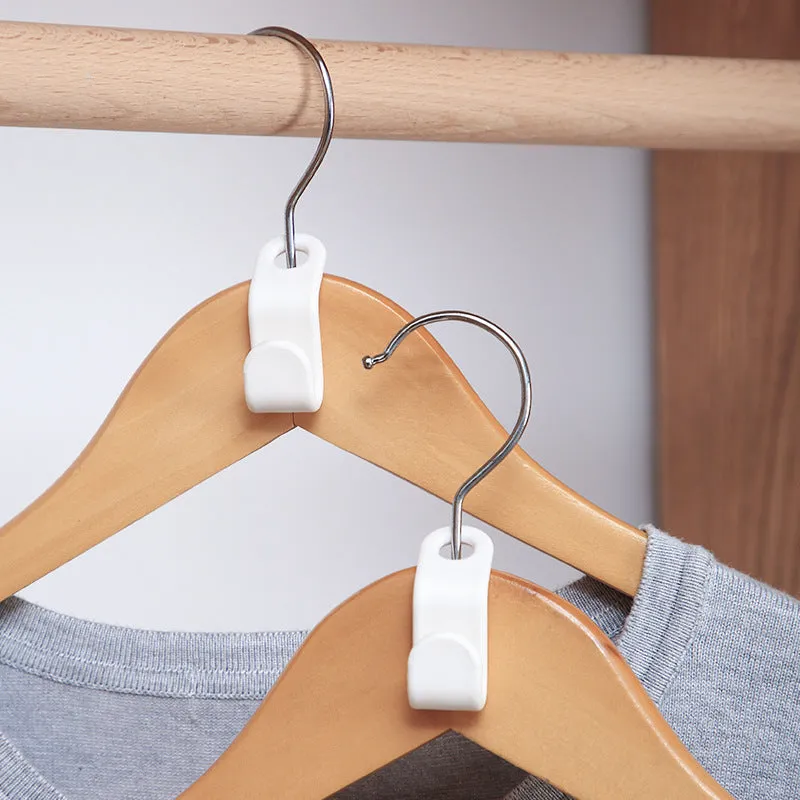 Plastic closet stack hanger hook 6-pack PP material 6x2cm for wardrobe organisation