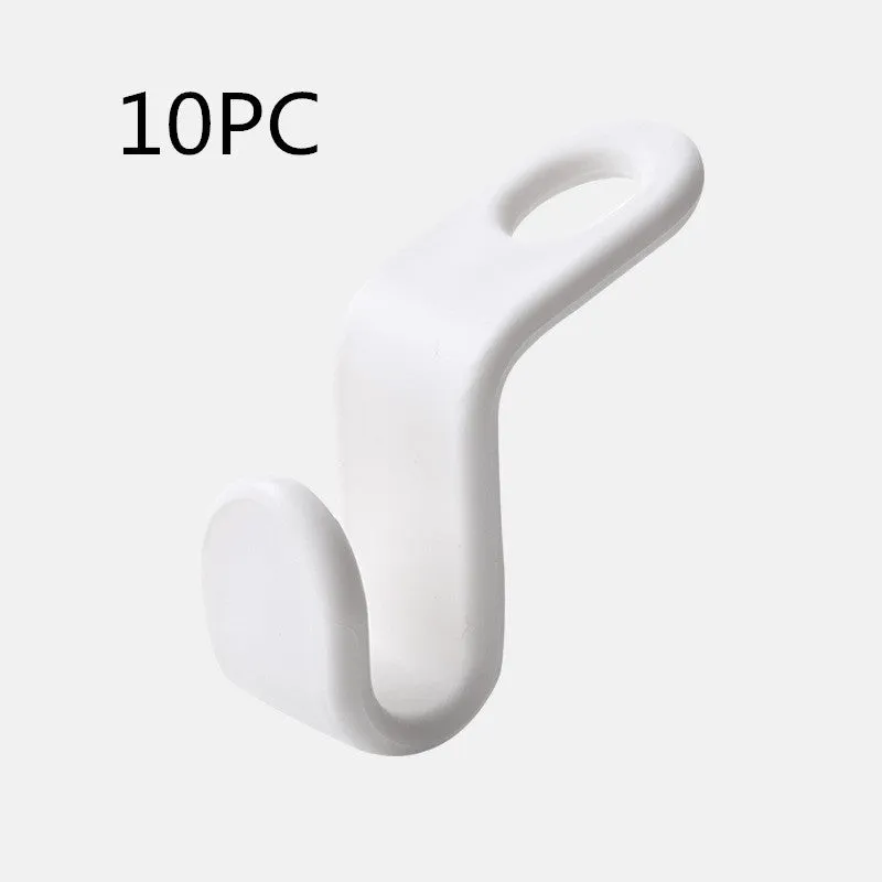 Plastic closet stack hanger hook 6-pack PP material 6x2cm for wardrobe organisation