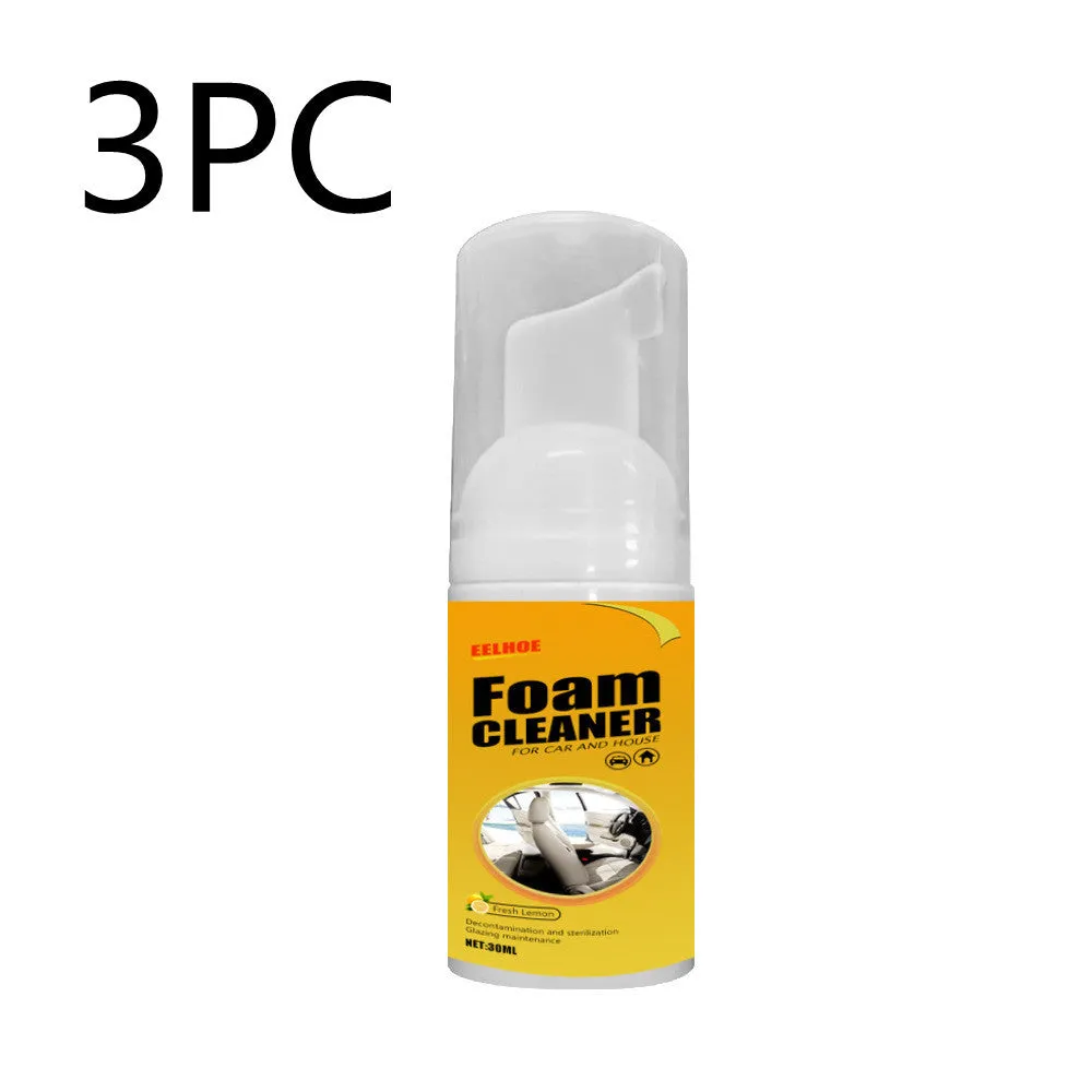 Car interior foam cleaner bottle 30ml for seats and fabric upholstery