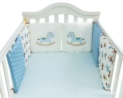 Baby bed free combination cotton bumper set with six 30x30cm pieces in crib