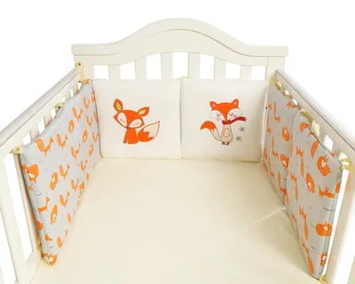 Baby bed free combination cotton bumper set with six 30x30cm pieces in crib