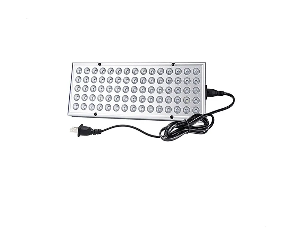 25W LED plant supplement light with 75 LEDs and steel hanging kit for greenhouse seedling use