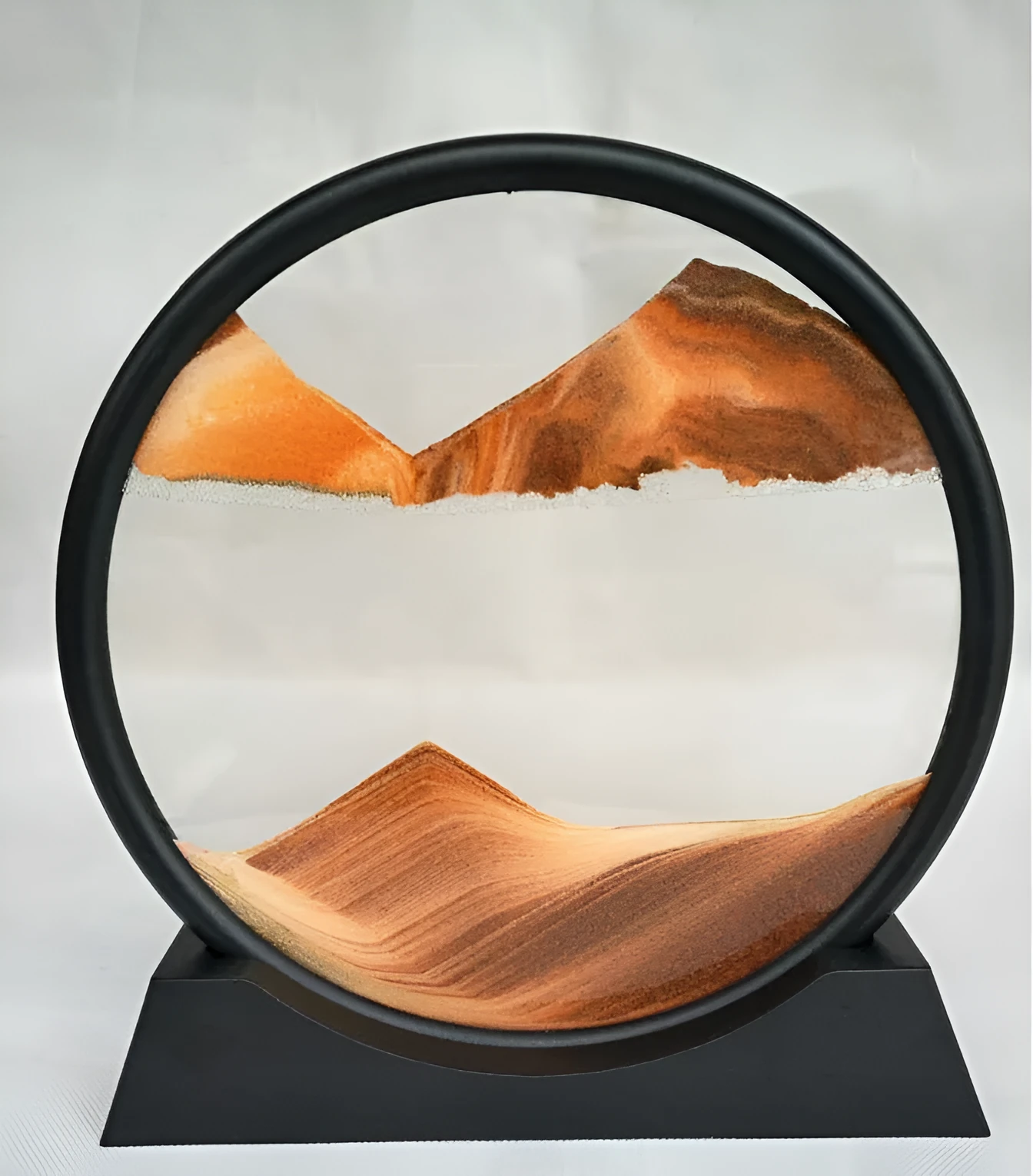 3D dynamic quicksand painting abstract New Chinese style glass decoration with polished surface