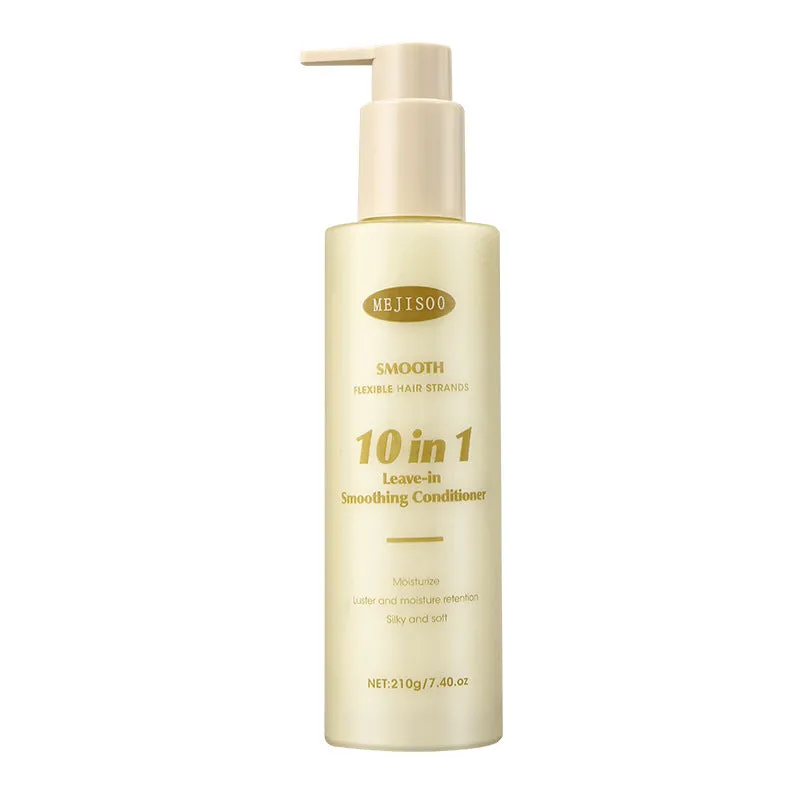 Wash-free soft 10-in-1 hair conditioner bottle 210g for ladies frizzy hair treatment