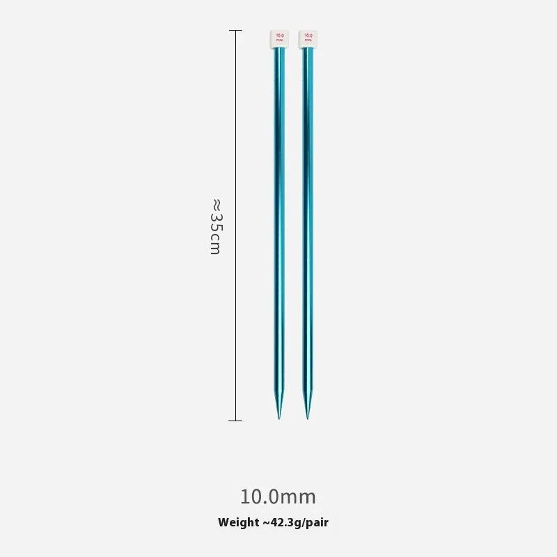 Complete crochet hook set showing multiple sizes from 2.0mm to 10.0mm with protective caps