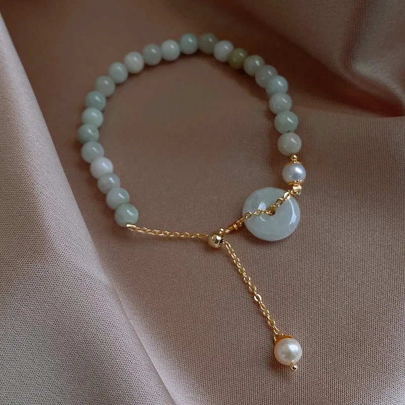 Baroque freshwater pearl zircon bracelet for women with geometric inlaid design and magnetic clasp