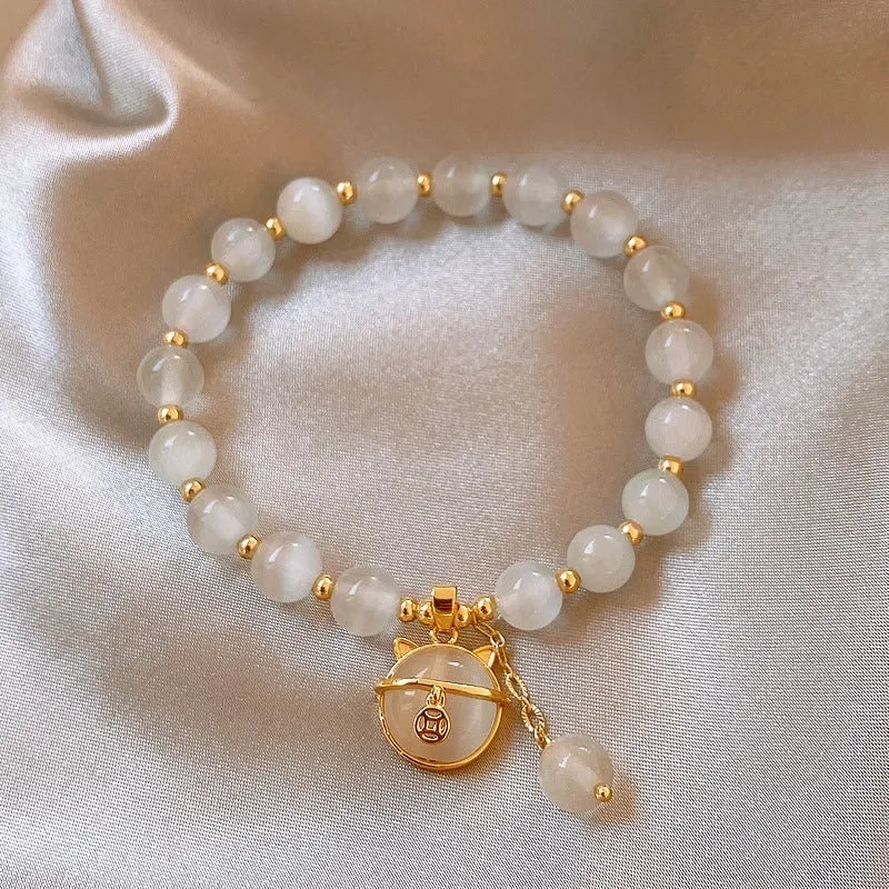 Baroque freshwater pearl zircon bracelet for women with geometric inlaid design and magnetic clasp