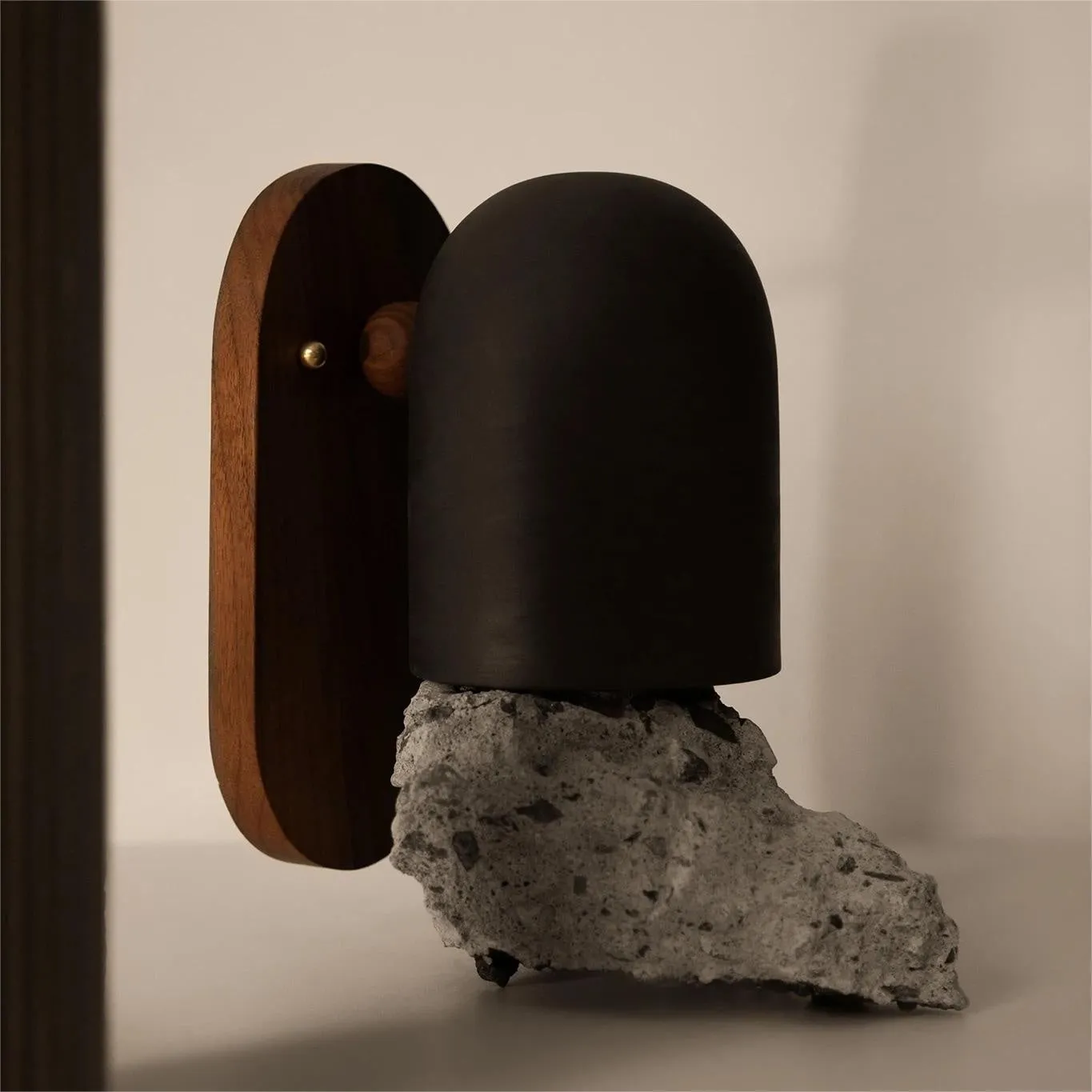 Japanese Zen ball light LED wall lamp black type A rotating 350 degrees