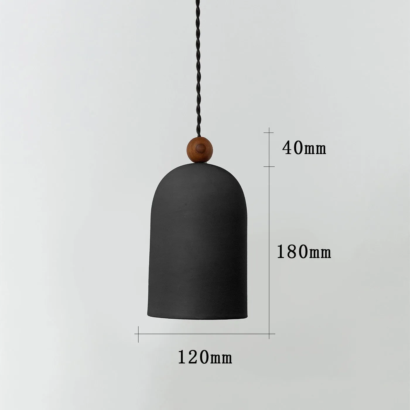 Japanese Zen ball light LED wall lamp black type A rotating 350 degrees