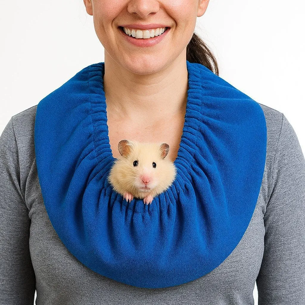 Small animal portable scarf in red, blue, and black for dogs and cats, weighing 227g