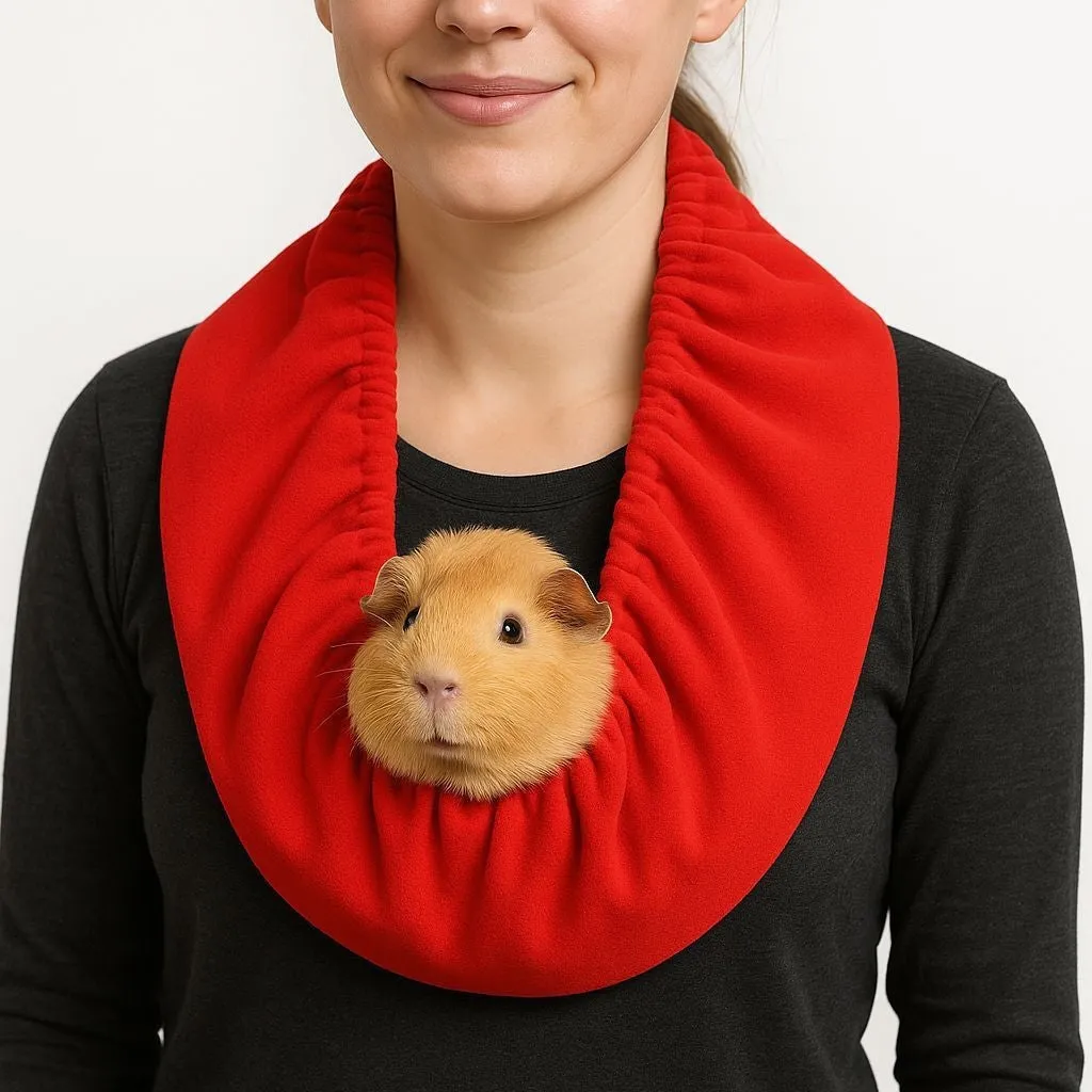 Small animal portable scarf in red, blue, and black for dogs and cats, weighing 227g