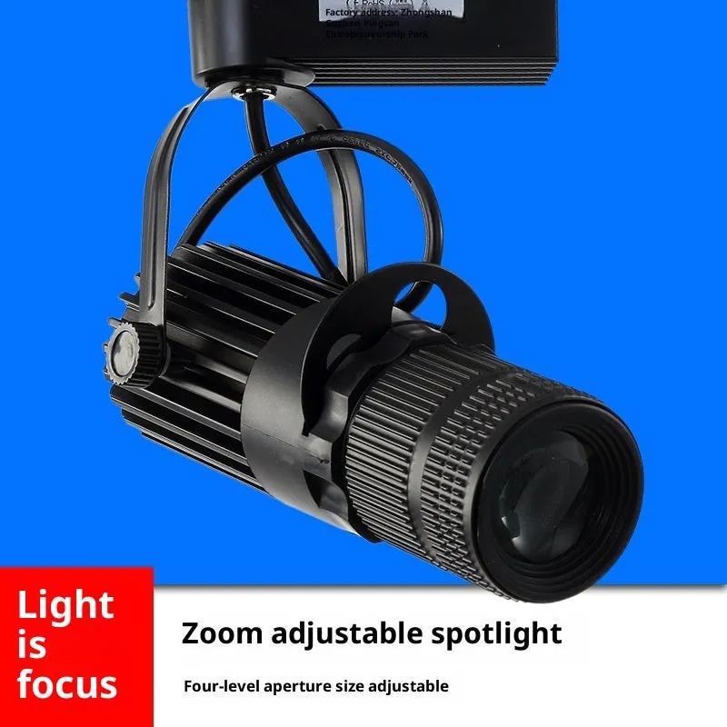 LED adjustable focus spotlight aluminium housing ceiling mount 10W 15W 20W warm white cool white