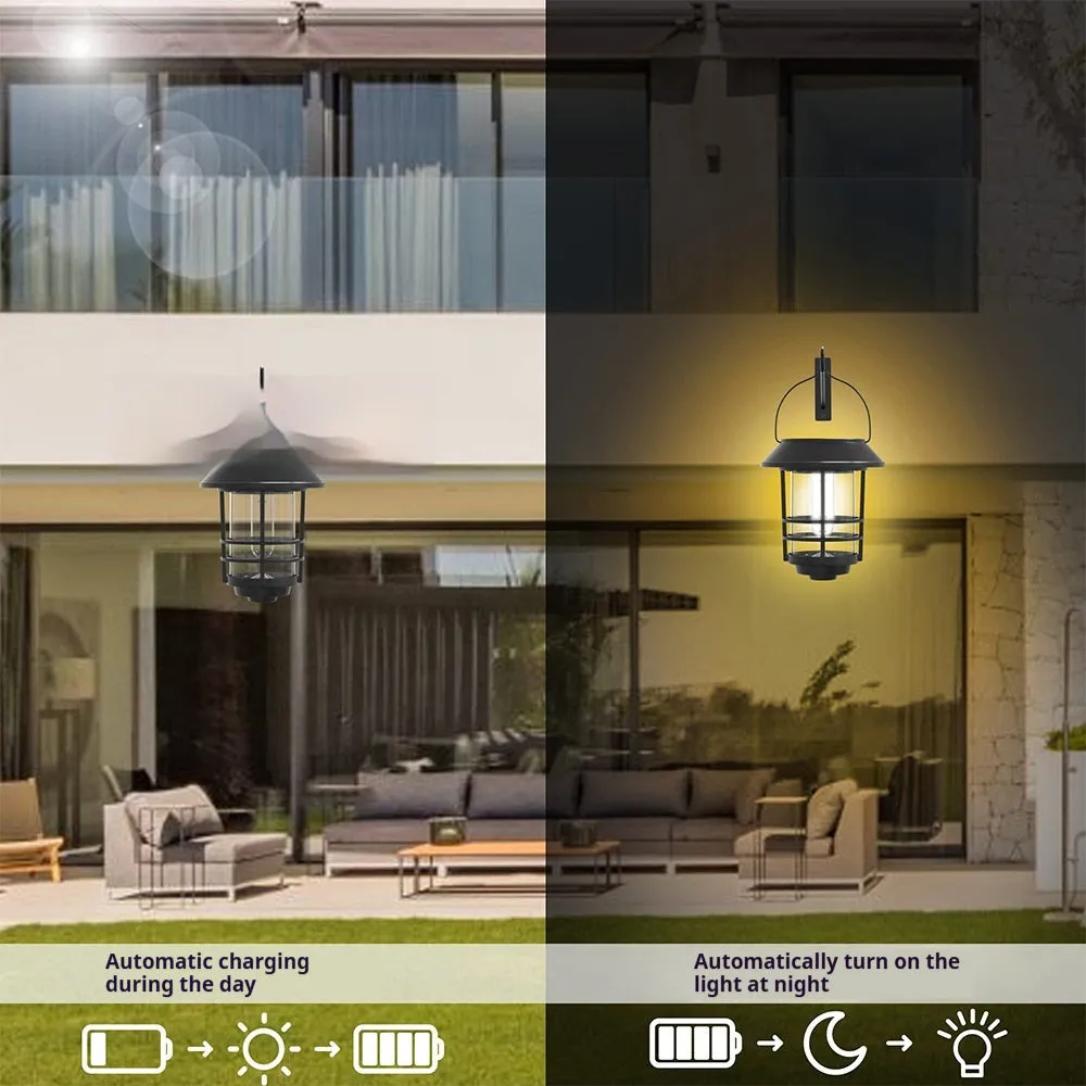 5W solar wall lamp outdoor waterproof retro copper rust colour inductive switch 150x170mm