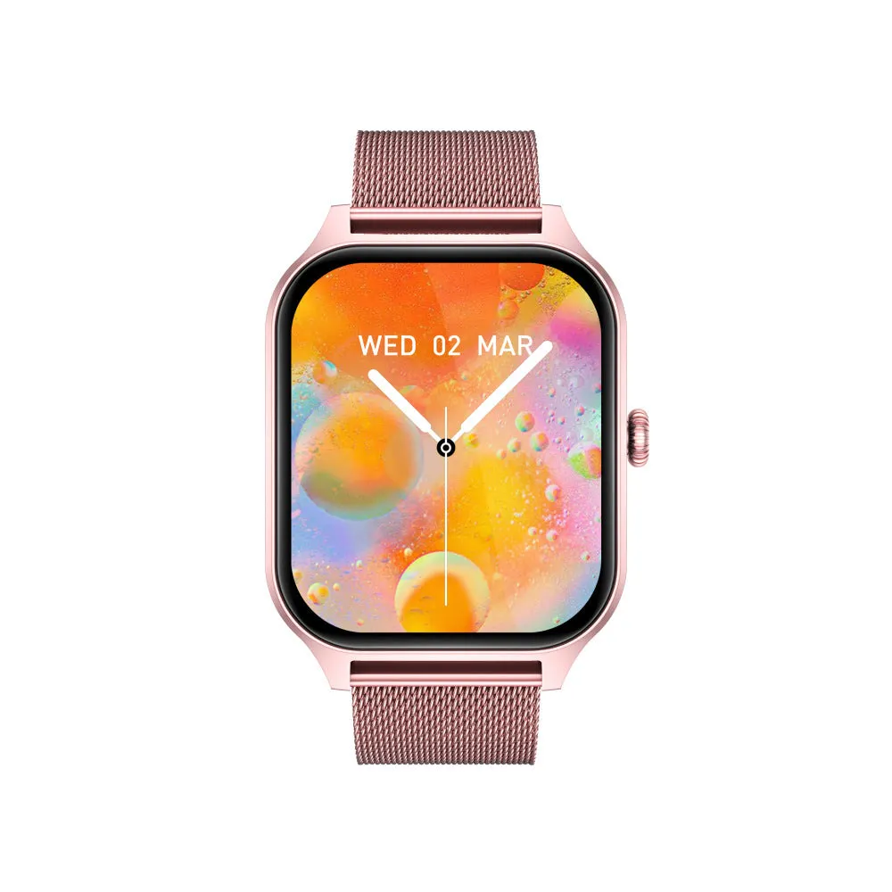 Multi-sport mode watch with custom dial, sleep monitoring, step counting, rose gold alloy case 12mm thickness gift box