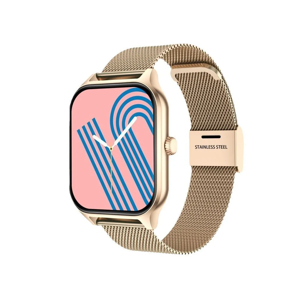 Multi-sport mode watch with custom dial, sleep monitoring, step counting, rose gold alloy case 12mm thickness gift box