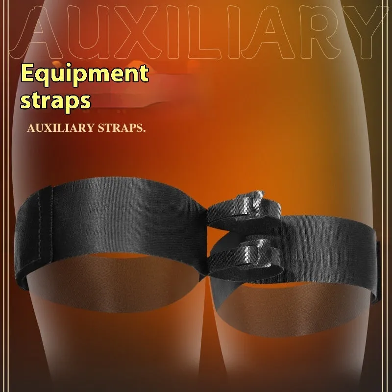 Black knitted belt adult strap appliance for intimate use scenarios