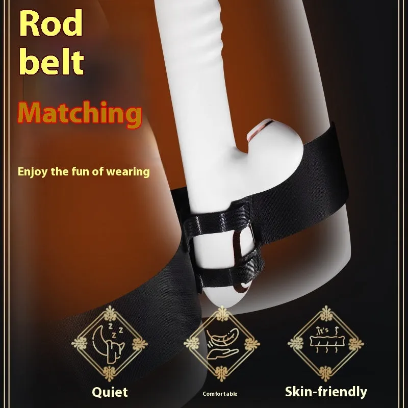 Black knitted belt adult strap appliance for intimate use scenarios
