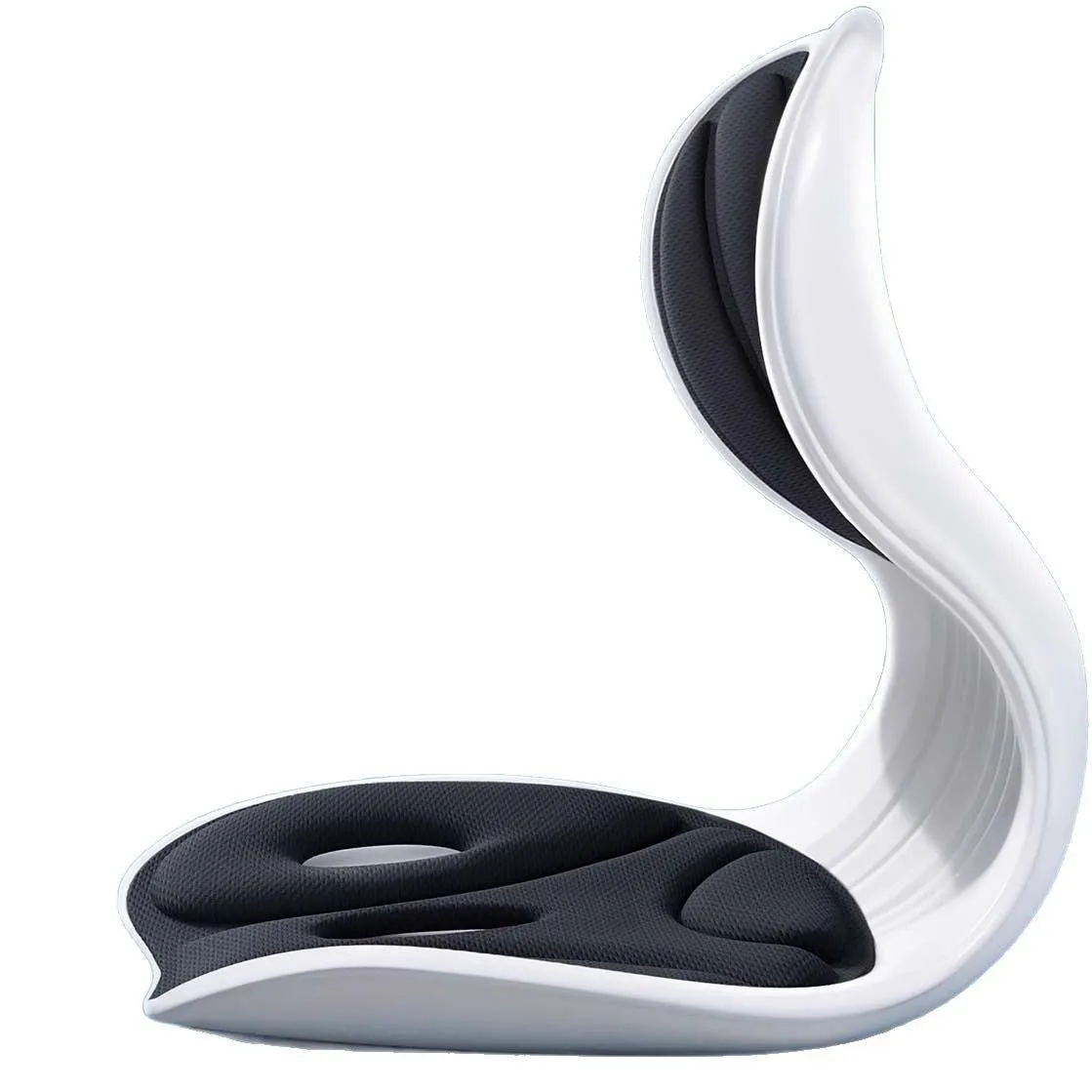 Grey lumbar support cushion for chair seating