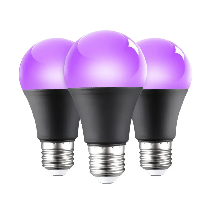 A19 purple LED light bulb 12W UV violet fluorescent super bright IP44 energy saving