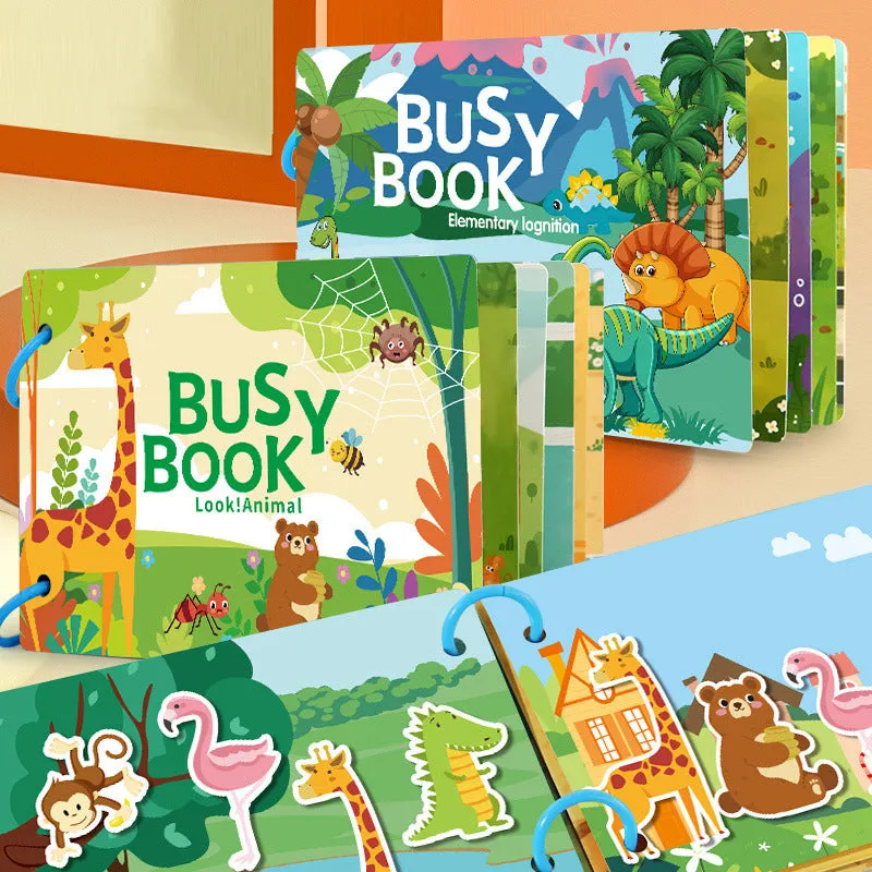 Educational toys books set for children 3-6 years made from paper with multiple learning versions