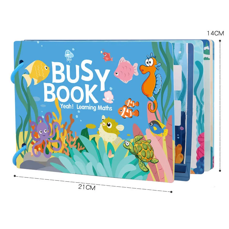 Educational toys books set for children 3-6 years made from paper with multiple learning versions