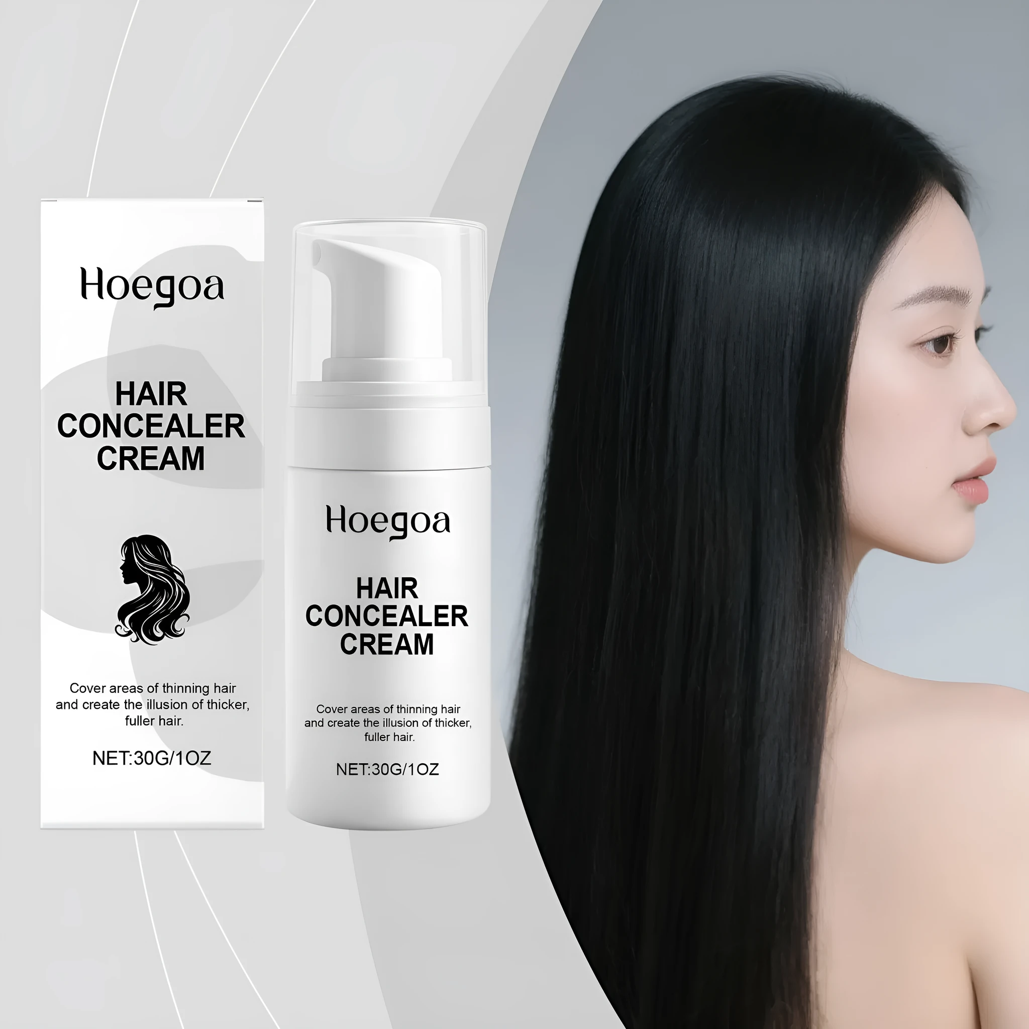 30g hair concealer stick for thinning hair - gentle scalp nourishing formula in compact packaging