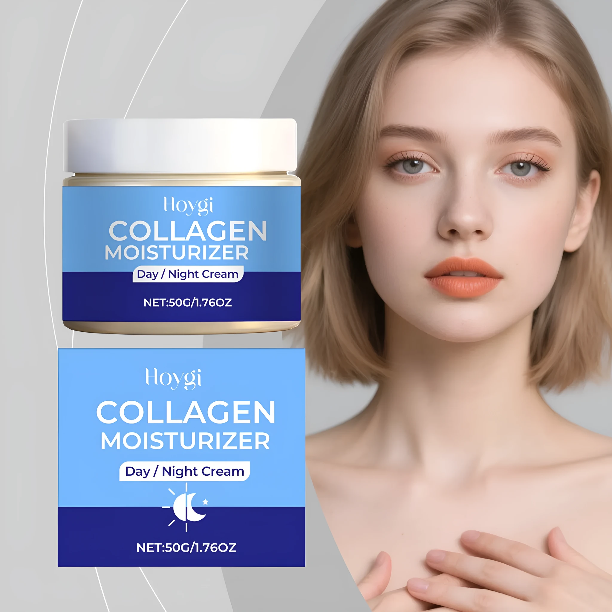 Collagen moisturising cream 50g in compact pack for skin hydration and rejuvenation