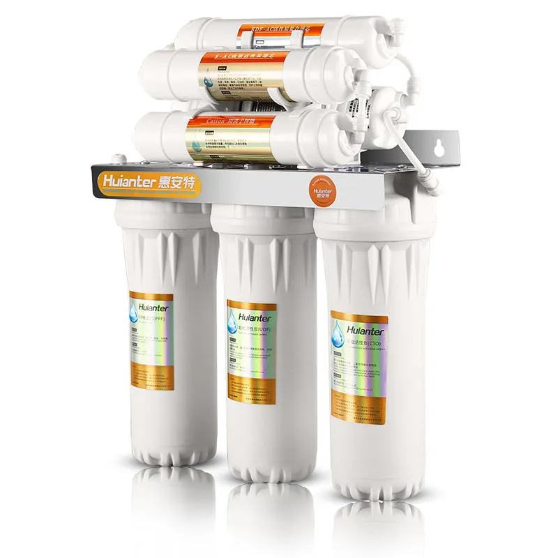 White plastic water purifier filter element cartridge for household drinking water systems