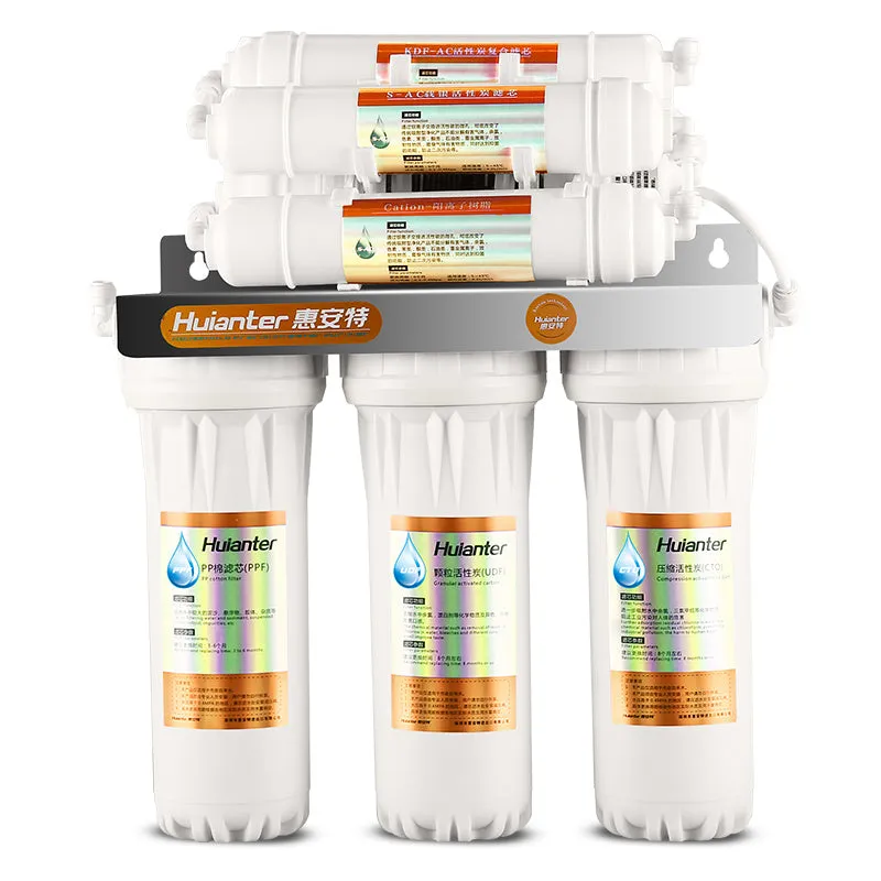 White plastic water purifier filter element cartridge for household drinking water systems