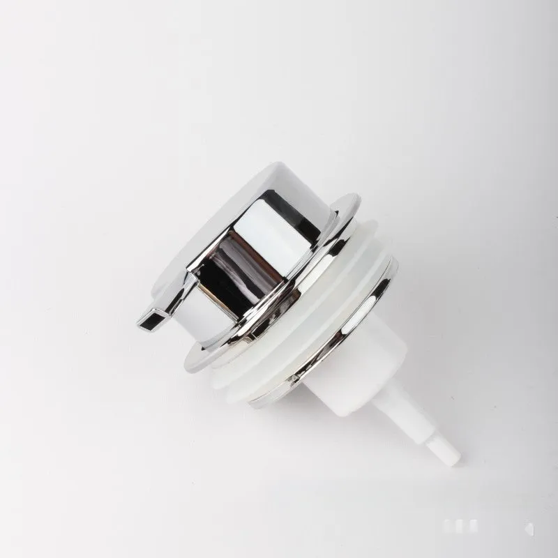 ABS plastic facial cleanser foam pump with large head in metallic finish options