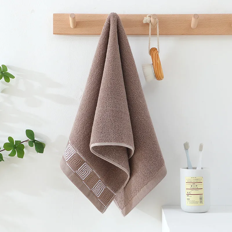 Gaoyang thickened pure cotton towel individually packaged, 35x75cm, in pink colour for home face washing