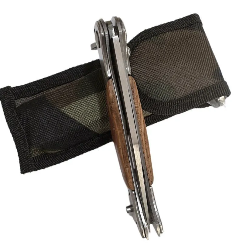 Multifunctional outdoor folding knife with high hardness blade and 11cm handle in 47 style